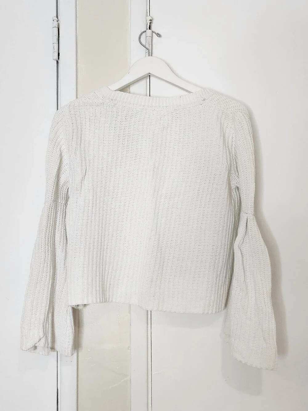 Free People White Damsel Sweater